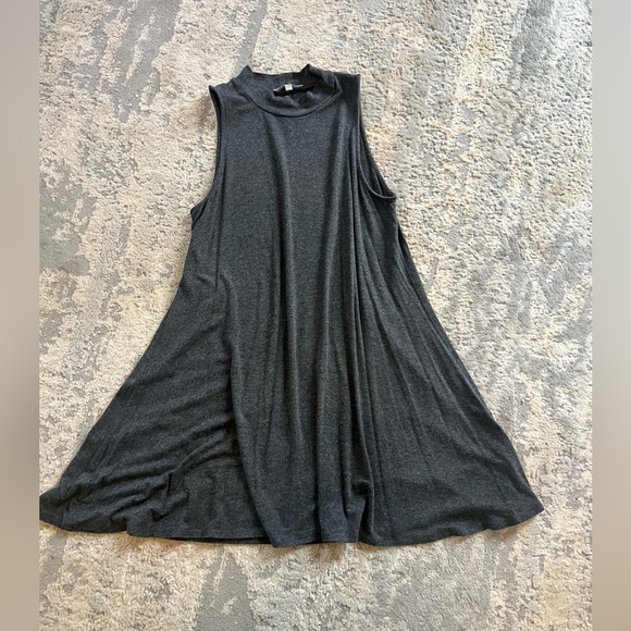 Joan Vass Large Soft Gray Swing Dress - Picture 1 of 3